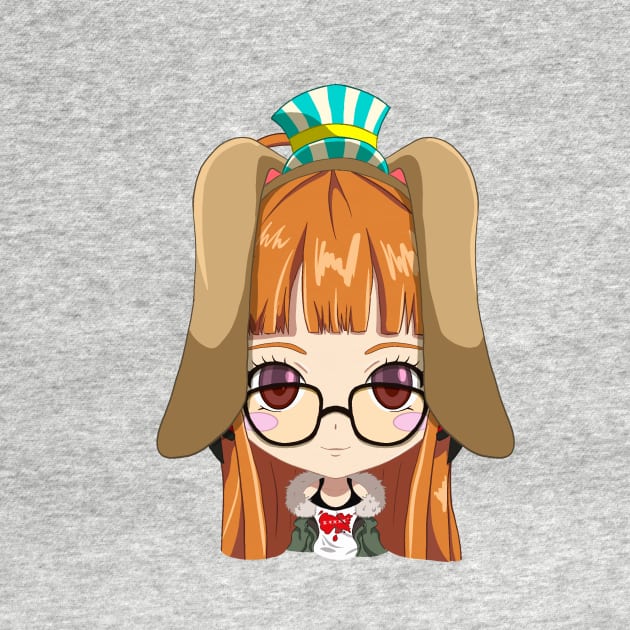 Persona 5 -Futaba Sakura Destinyland chibi by Pastelpandabum